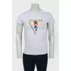 T -shirt male brand logo and tag