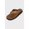 Ginza leather flip-flops