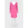 Dress with a bodice on the smell with a tag