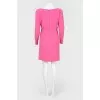 Dress with a bodice on the smell with a tag
