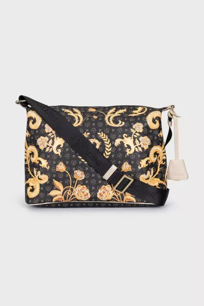 Bag with a branded logo on a zipper
