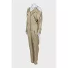 Jumpsuit with trousers and long sleeves with a zipper