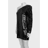 One-shoulder sequin dress