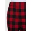 Checkered wool trousers