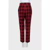 Checkered wool trousers