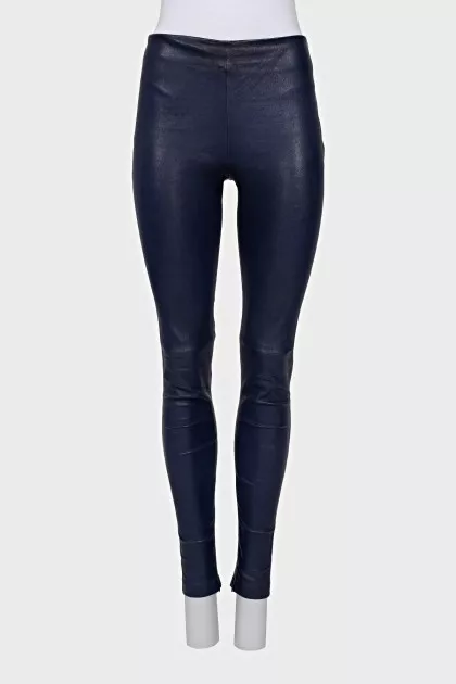 Slim-fit trousers with a side zipper