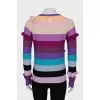 Merino wool jumper with ruffles