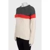 Jumper decorated with fur
