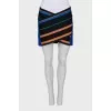 Mini skirt with a zipper