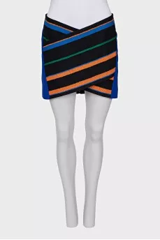 Mini skirt with a zipper