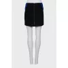 Mini skirt with a zipper