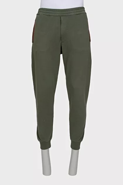 Men's green sweatpants