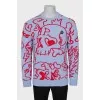 Men's sweater with signature print