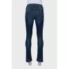 Men's straight-leg blue jeans