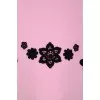 Children's dress with black lace with tag