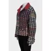 Reversible plaid jacket