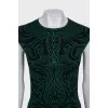 Green sleeveless dress