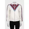 Sports cardigan with a zipper