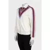 Sports cardigan with a zipper