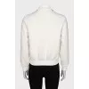 Sports cardigan with a zipper