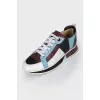 Rebus leather sneakers