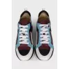 Rebus leather sneakers