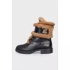Wonderland boots with fur