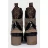Laureate suede and canvas boots