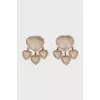 Gold clips decorated with crystals