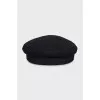Black cap with a glossy visor