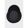 Black cap with a glossy visor