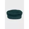 Green cap with embroidered logo