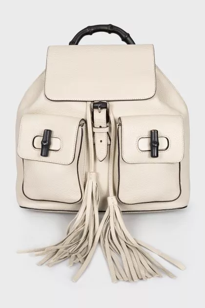 Bamboo leather backpack