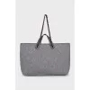 Textile tote with brand logo