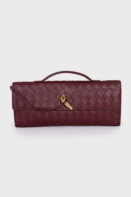 Andiamo leather clutch