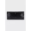 Leather clutch with magnetic clasp