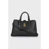 Roma woven leather bag