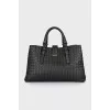 Roma woven leather bag