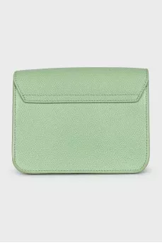 Metropolis green leather bag