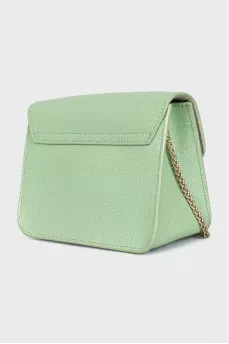 Metropolis green leather bag