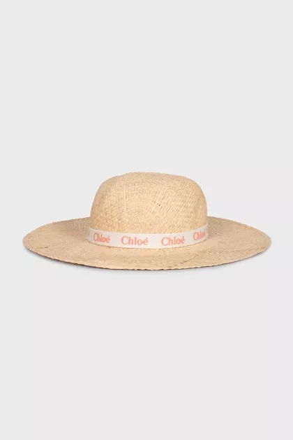 Hat with branded band