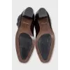 Brown square-toe boots