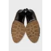 Suede high heels with embellishments
