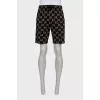 Men's shorts with a signature print
