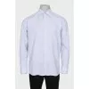 Men's blue checkered shirt