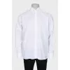 Men's straight-cut white shirt