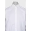 Men's straight-cut white shirt