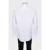 Men's straight-cut white shirt