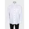 Men's straight white shirt