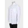 Men's straight white shirt